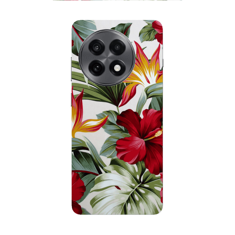 Oneplus 13 5G laves and flowers Transparent Silicone TPU Θήκη